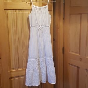 Cat & Jack Girls White Casual Summer Dress